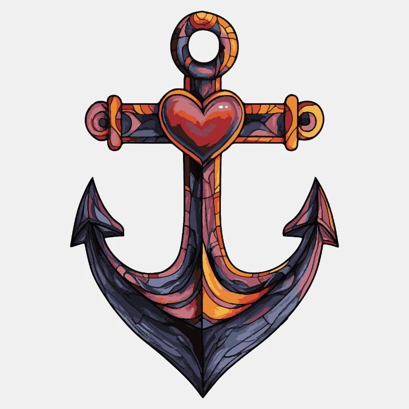 Anker Symbol Herz