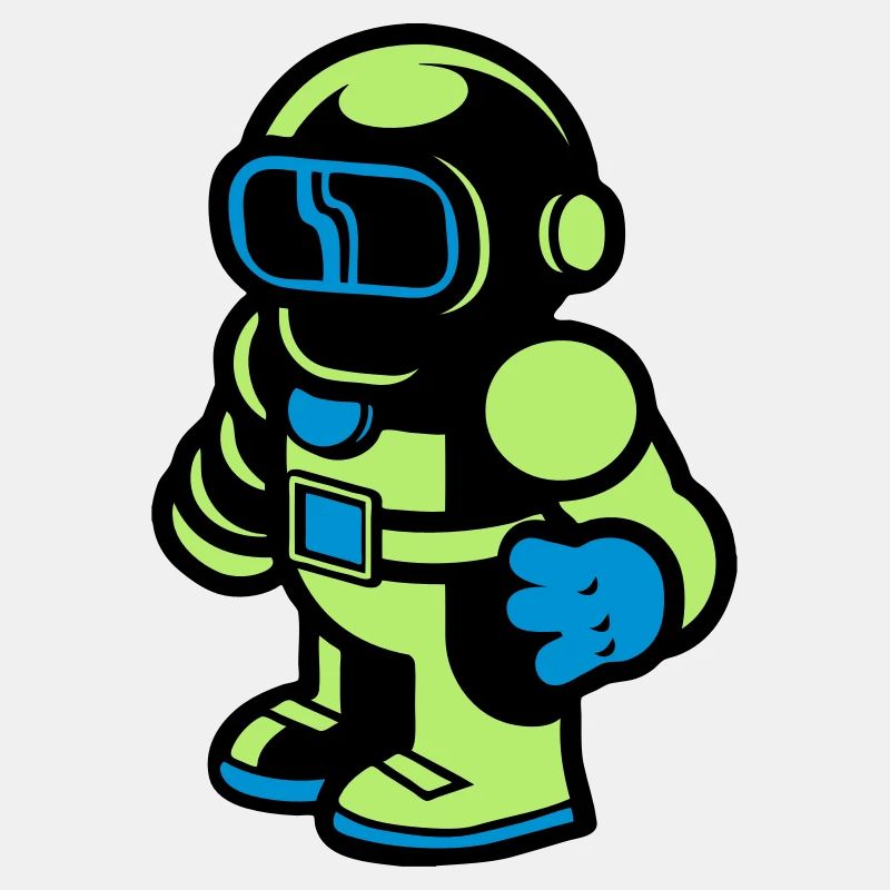 Cartoon Spaceman Astronaut