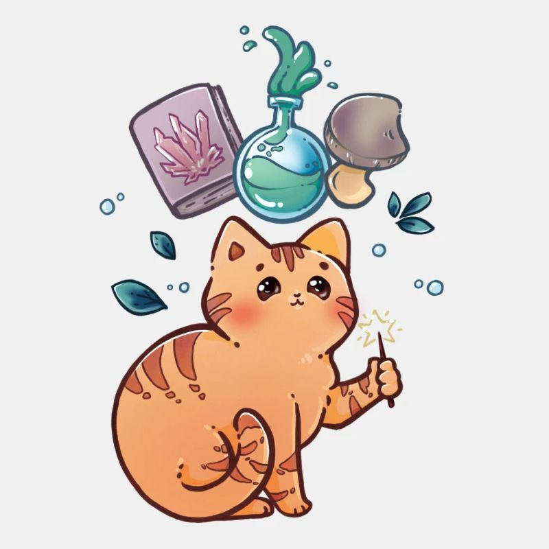 Kleine Magier Katze
