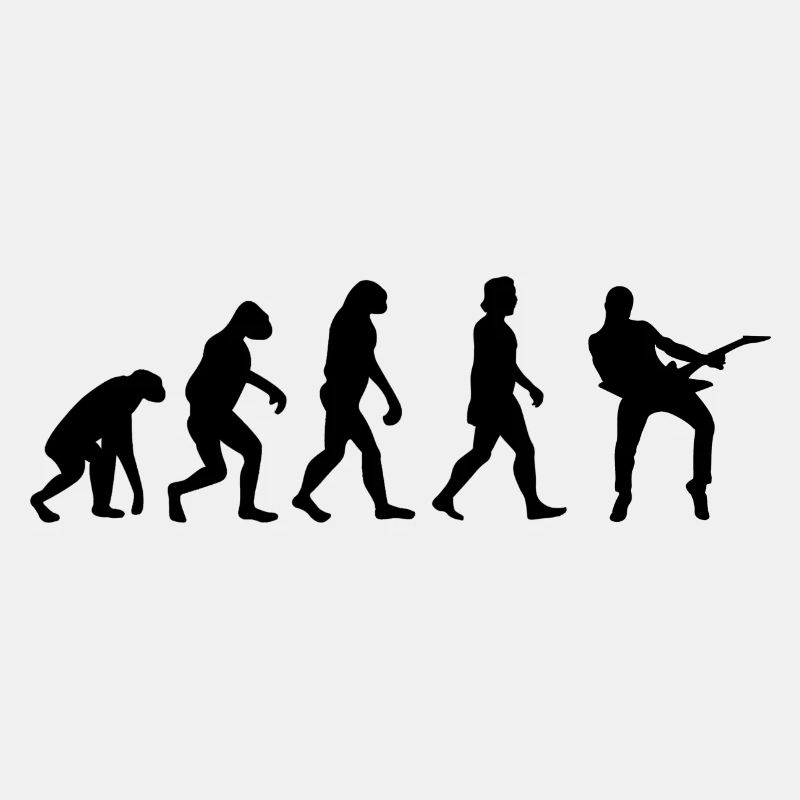 Gitarrist Evolution E-Gitarre Band Geschenk
