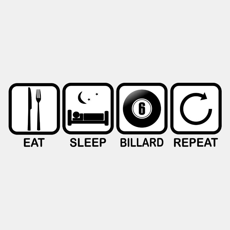 Billard Rentner Opa - eat sleep repeat