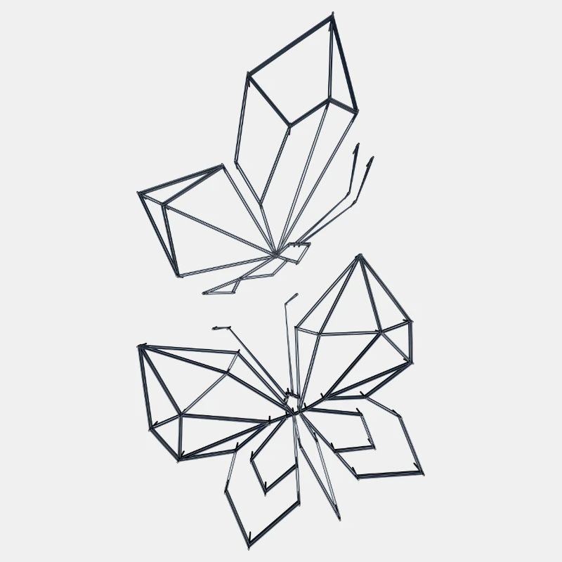Geometrische Schmetterlinge - String Art