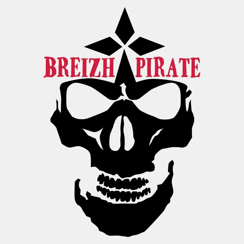 breizh pirate skull logo