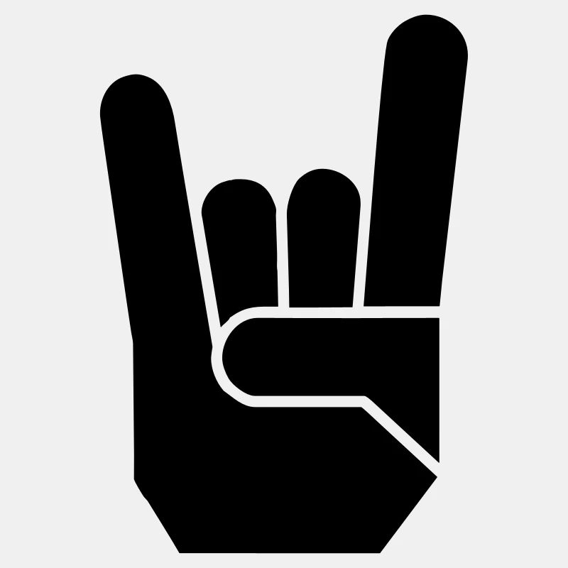 Rock Hand Pommesgabel Devilhand