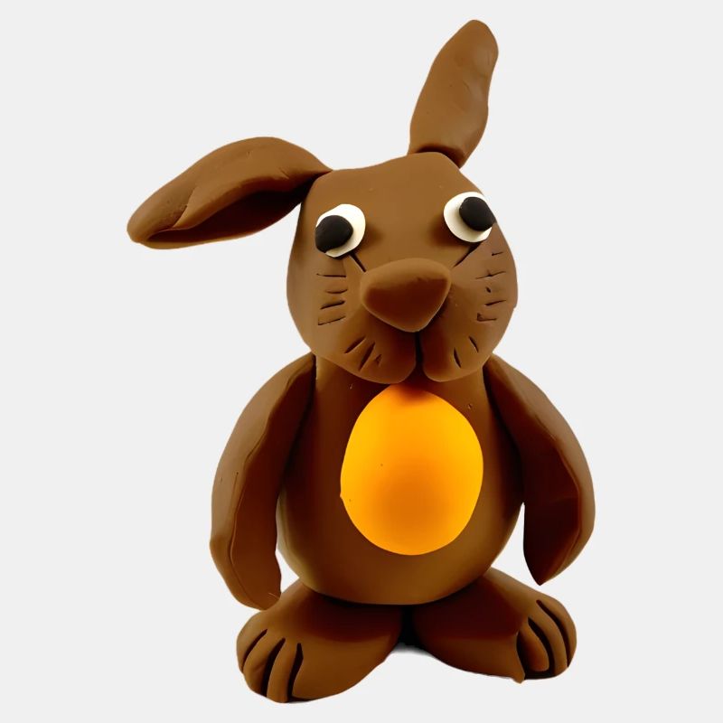 Hase aus Knete