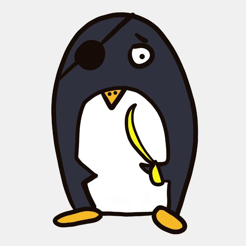 Pirat - lustiger Pinguin