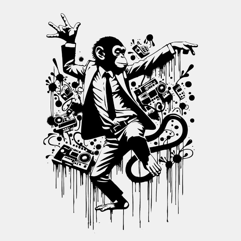 Naïve but Happy Dancing Monkey