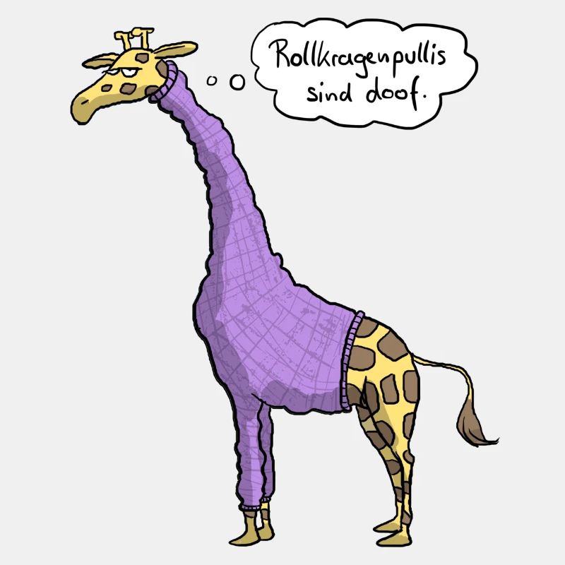 Giraffe Rollkragenpulli