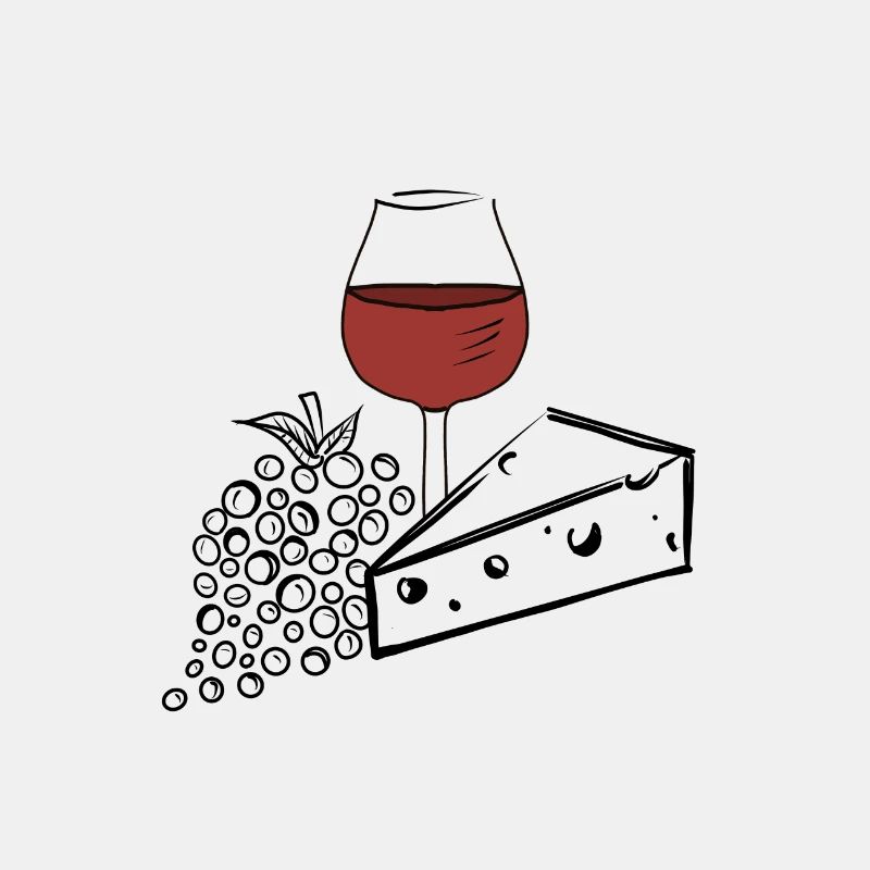 Käse Traube Wein