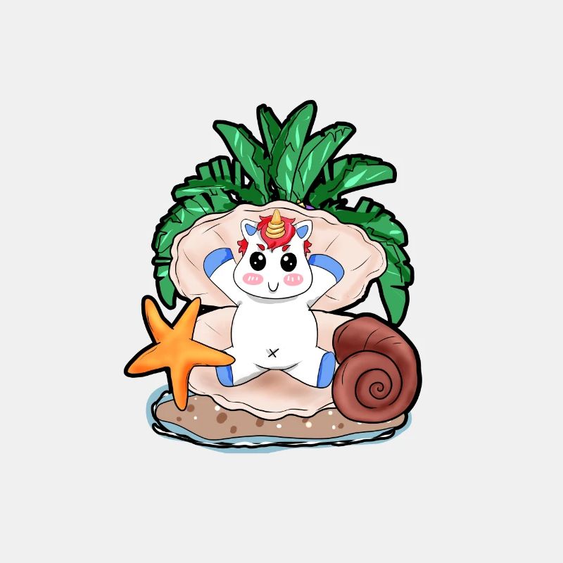 Unicorn throne shell gift