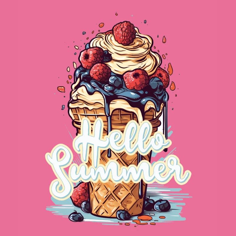 Hello Summer Eis Eiscreme Eisdiele