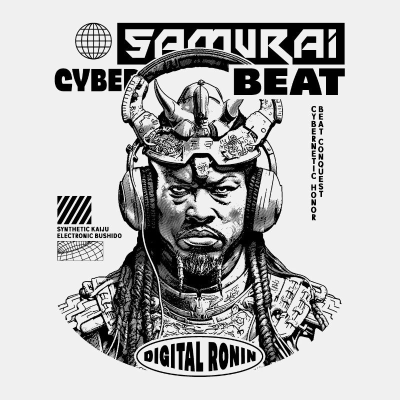 Chemise Tech Samurai Sci-Fi