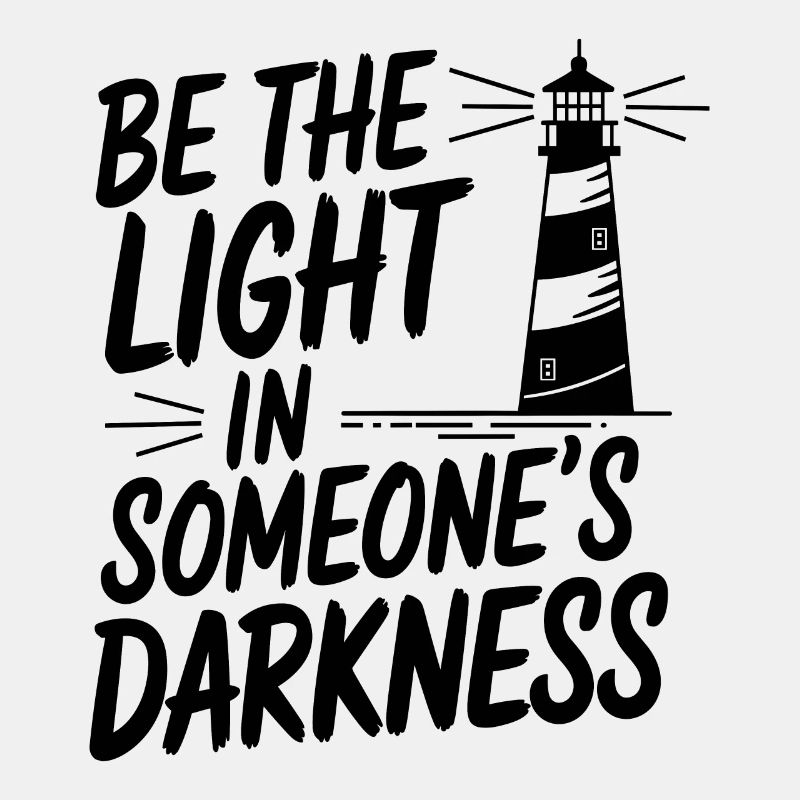 Lighthouse Motivational Saying - Positive Thinking
