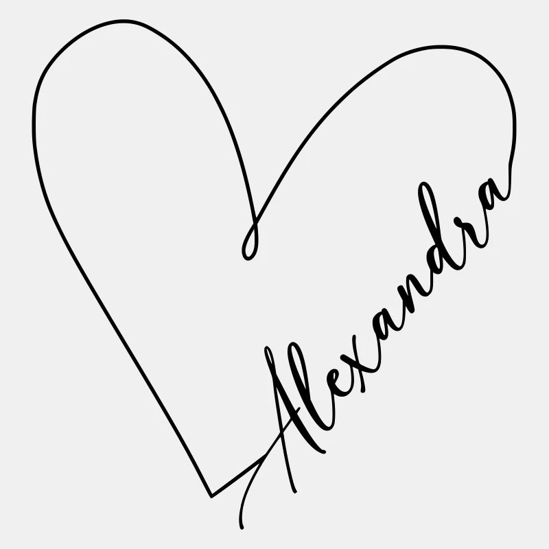 Alexandra Name Herzlinie