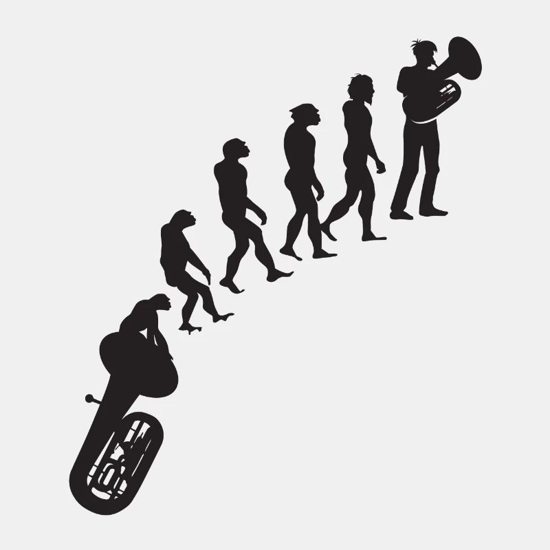 Tuba Player Tuba Evolution