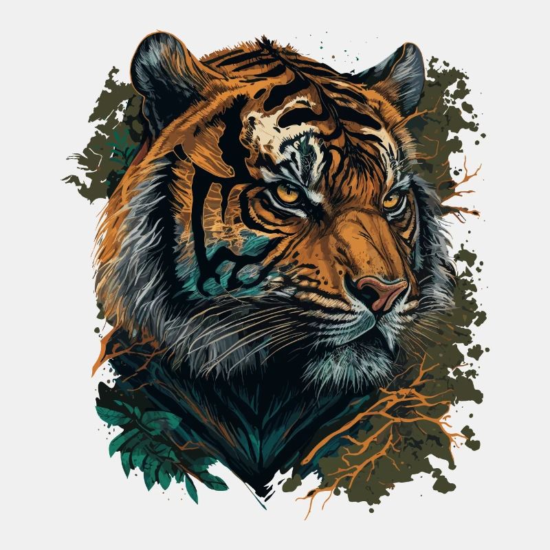 Tigergesicht Porträt