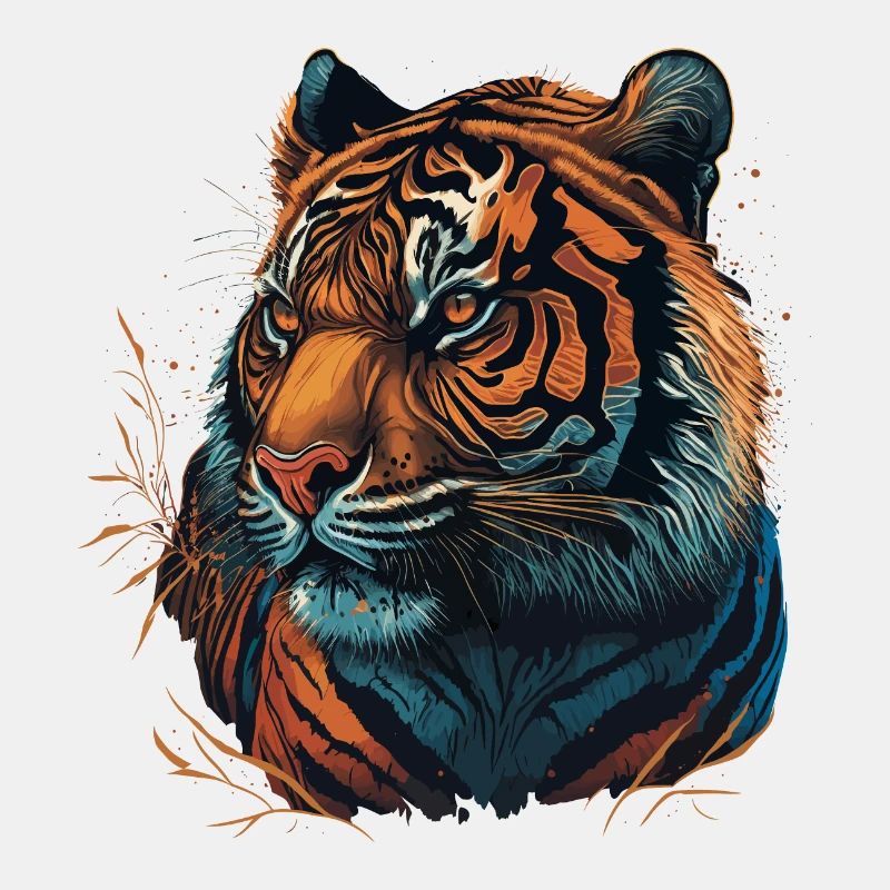 Kunstwerk eines Tigers