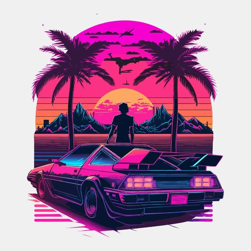 80er Jahre Miami Beach