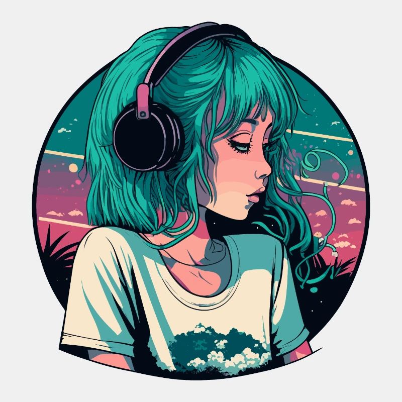 Süßes Lo-Fi-Mädchen