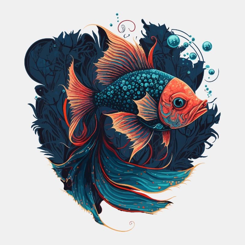 Belle illustration de poisson