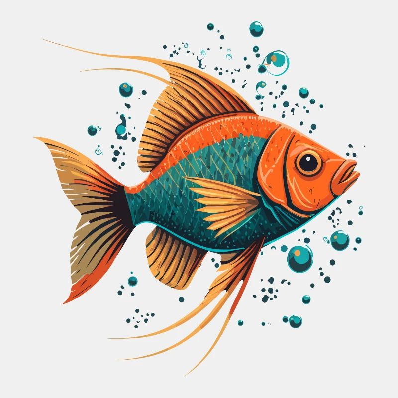 Illustration unique de poisson