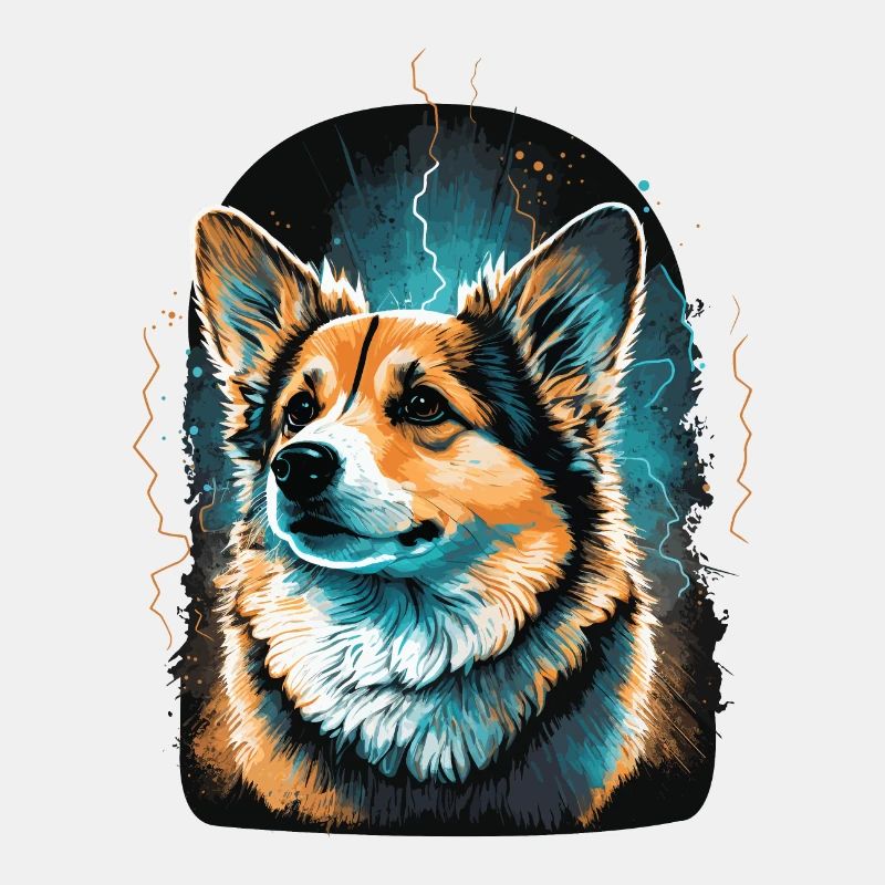 Leuchtender Corgi