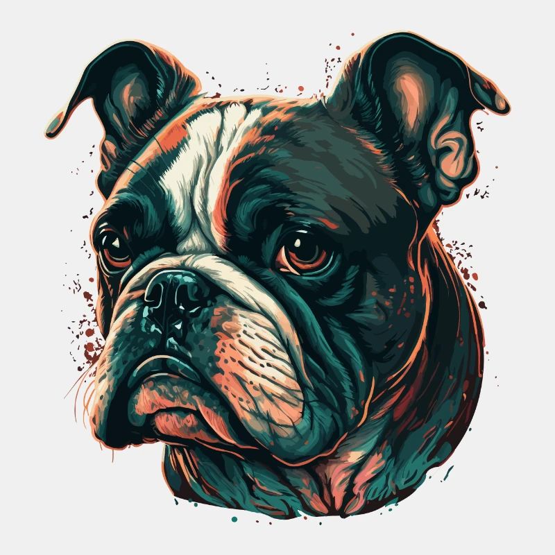 Frustrierte Bulldogge