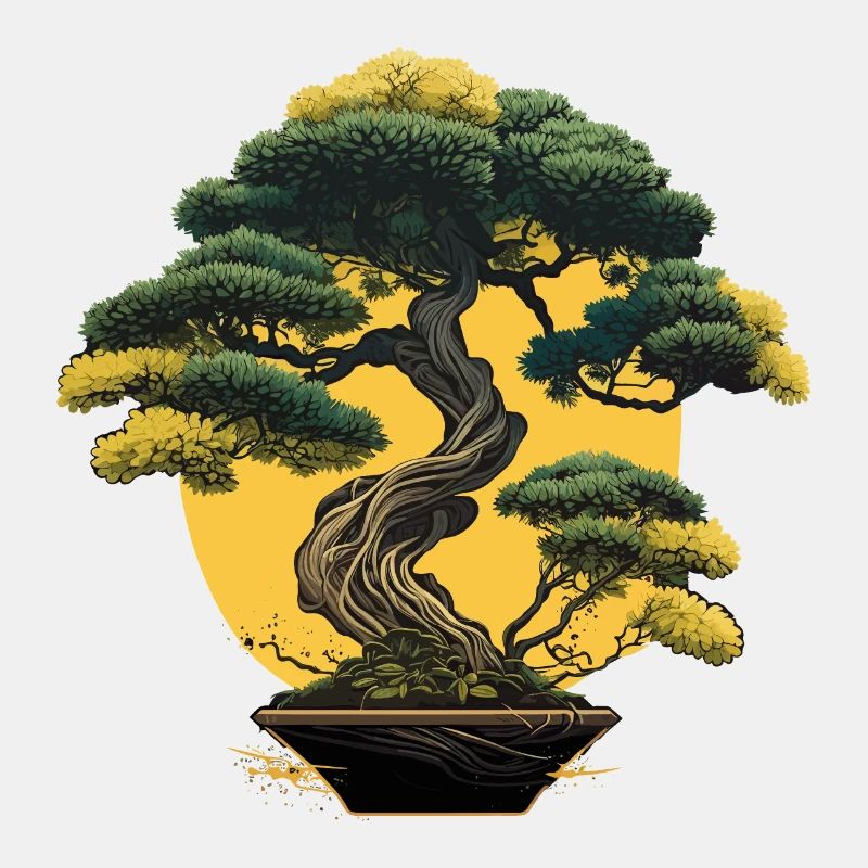 Grüner Bonsai Baum