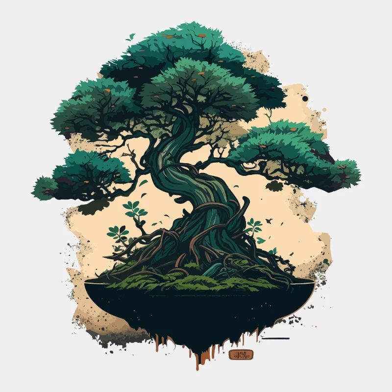 Petit bonsaï vert