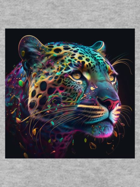 Farbiger Jaguar, einzigartiges Design