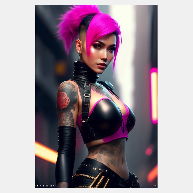 Cyberpunk-Mädchen