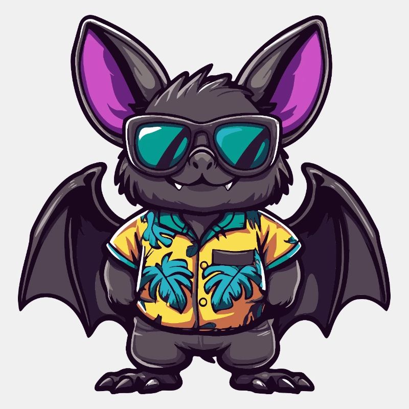 Fledermaus Comic Urlaub