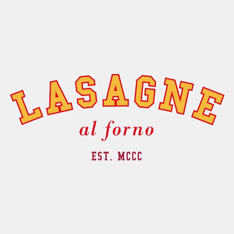 Gebackene Lasagne College Design