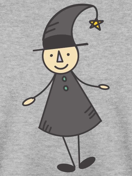 Stylized little witch