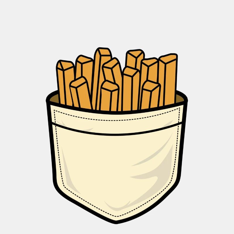 Brusttaschen Pommes
