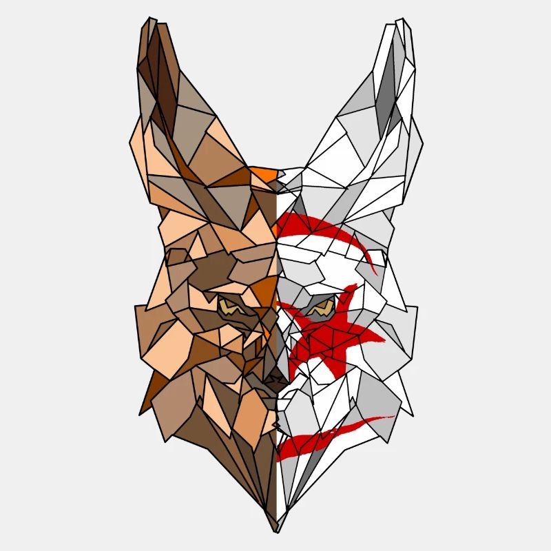 Fennec Polygone Flagge von Algerien