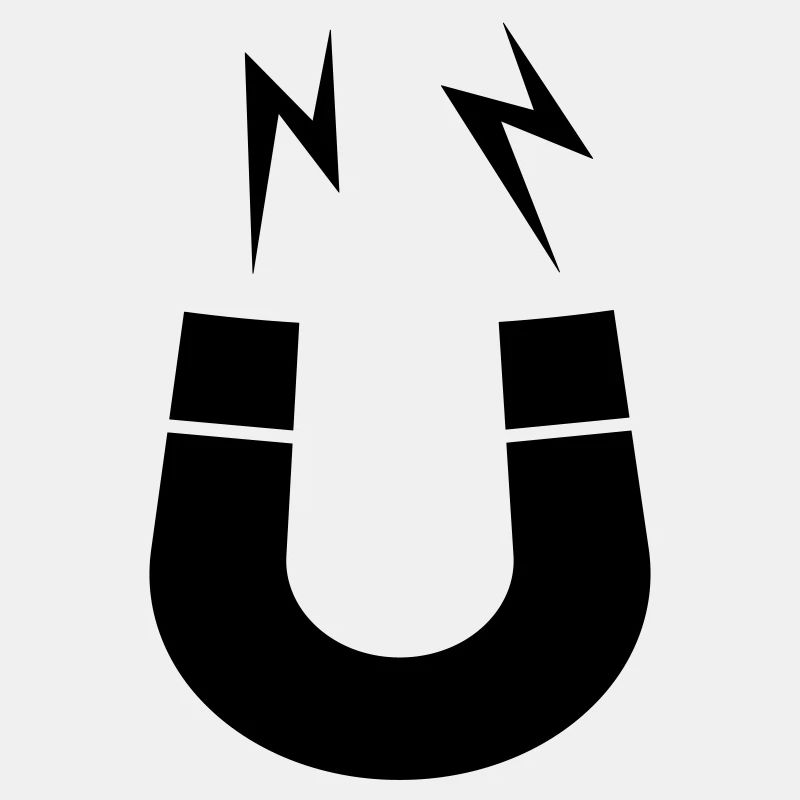 Symbol Magnet Logo Blitze