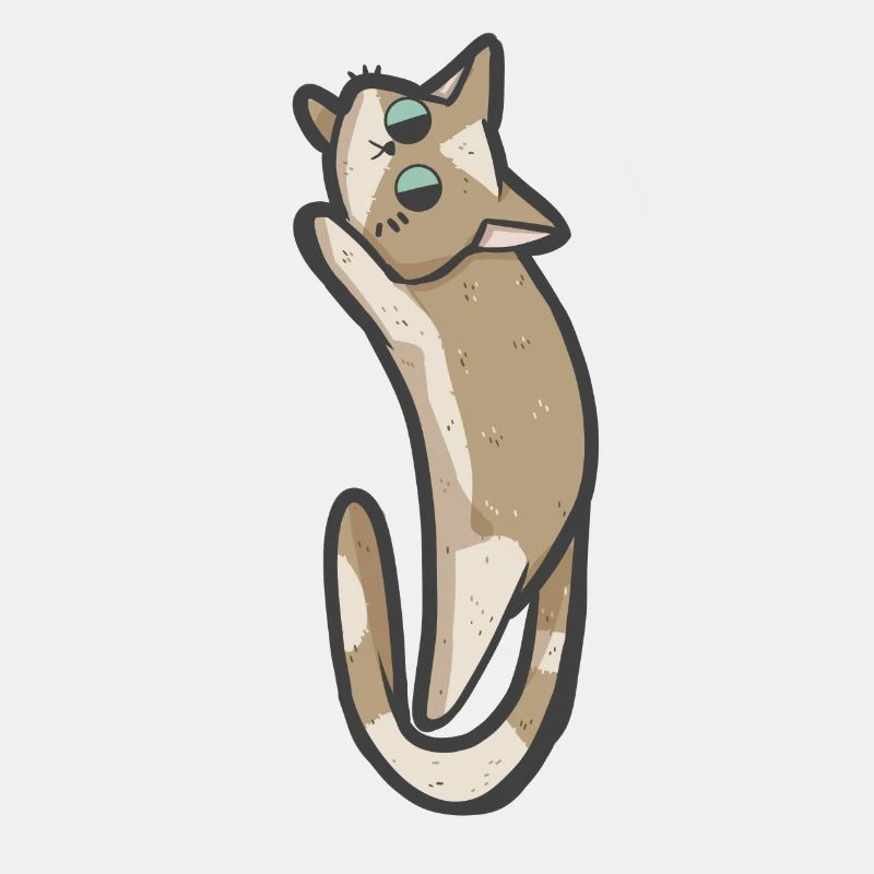 Süße beige Katze
