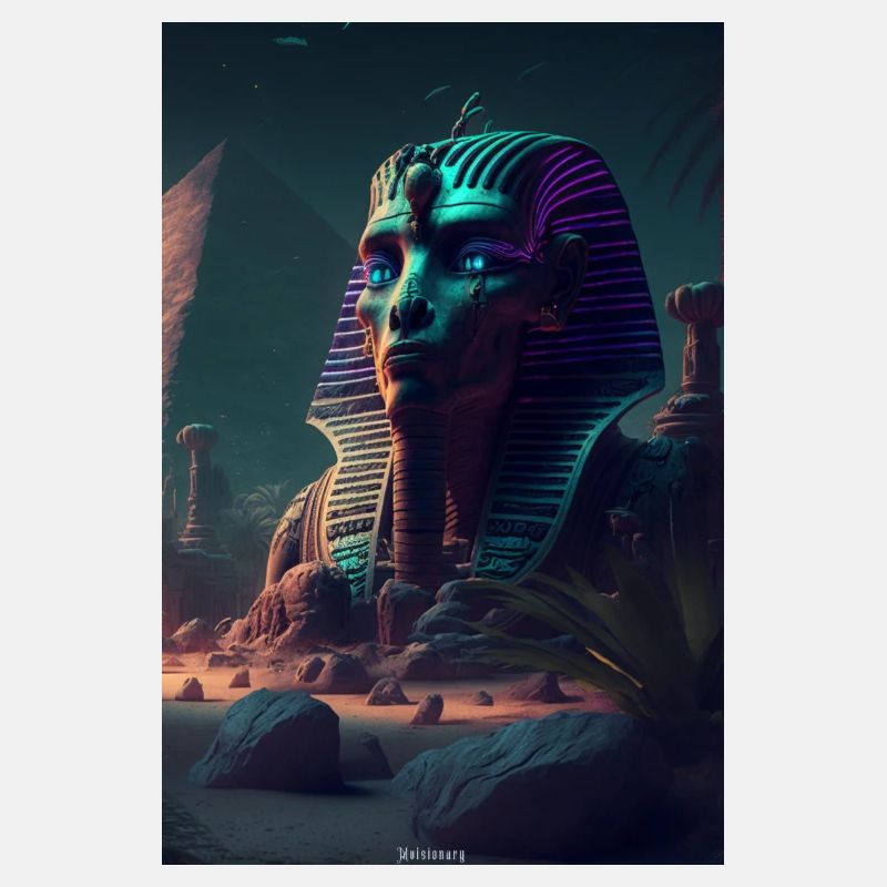 Sphinx d’un pharaon extraterrestre de l’Égypte ancienne