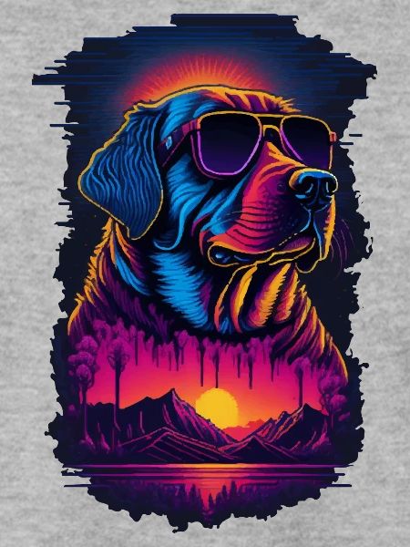 Labrador trägt Sonnenbrille