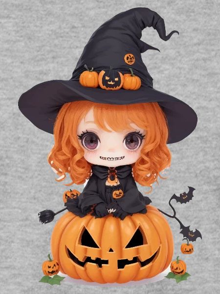 Helloween Kürbis Hexe