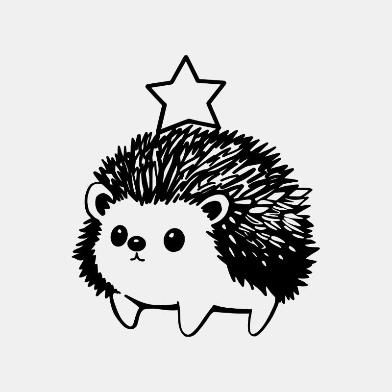 Kleiner Igel mit Stern