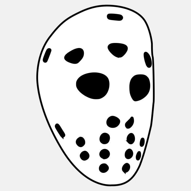 Masque de hockey rétro