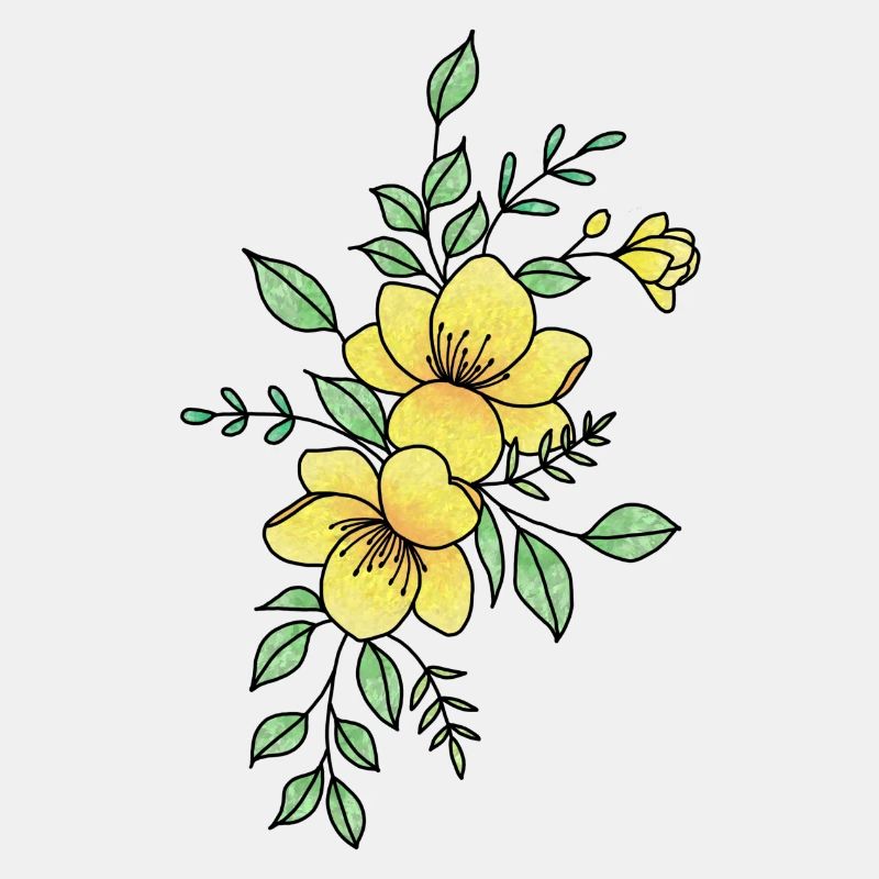 Fleur jaune orangé
