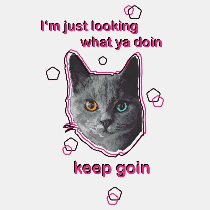Katze mit Spruch