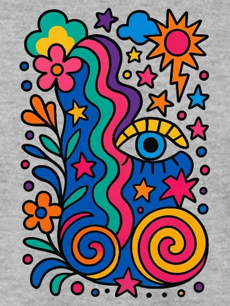 Exzentrisches Buntes Design