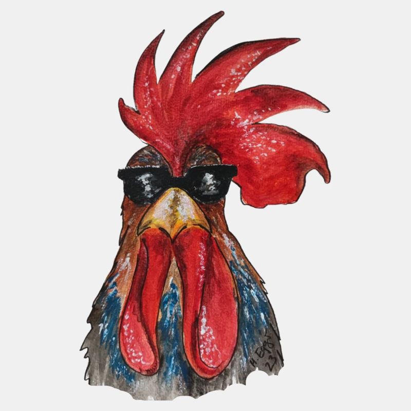 Cooler Gockel