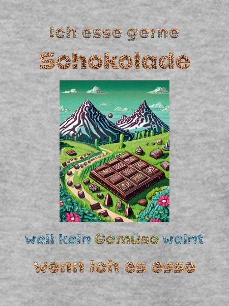 Ich esse gerne Schokolade