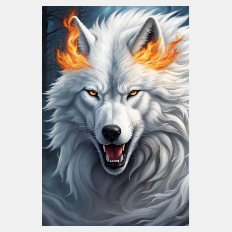 White Animal Wolf