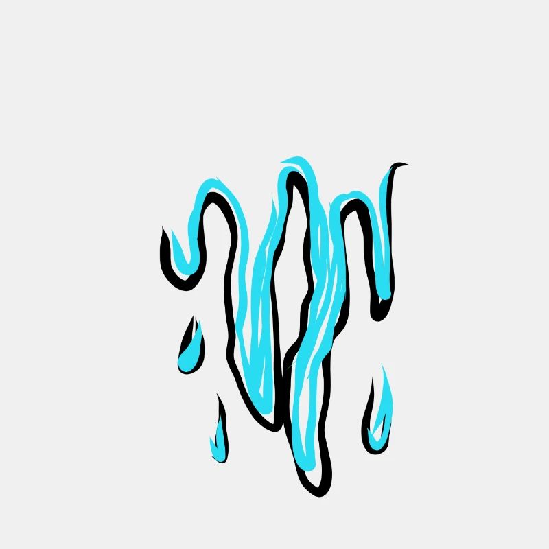 Dripping Blue Design moderne